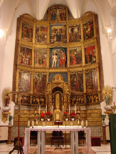 Retablo altar mayor Iglesia parroquial de Camarena