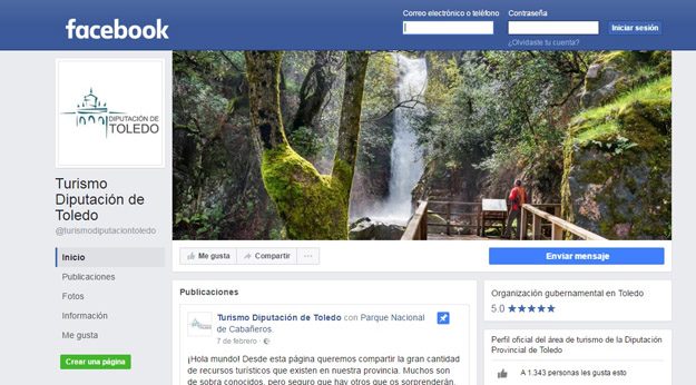 Imagen perfil de Facebook diputoledo turismo