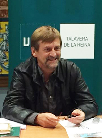Pacheco, en una conferencia en la UNED de Talavera.