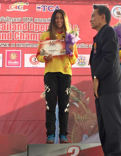 Verónica García también subió al podio tailandés el sábado, en tercera posición.