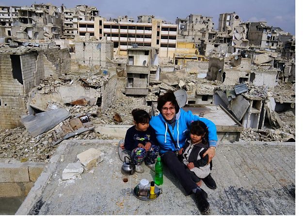 La situación de Alepo durante la guerra. Foto Maristas.