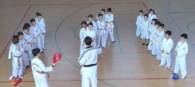 Competición de taekwondo.