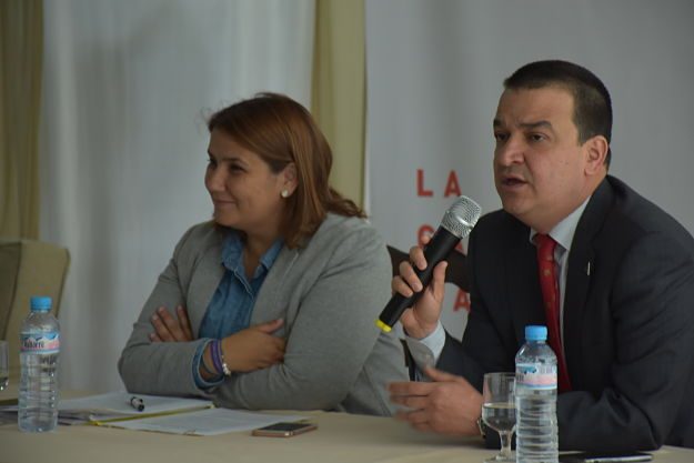 Garcías Élez y Martínez Arroyo durante la reunión.