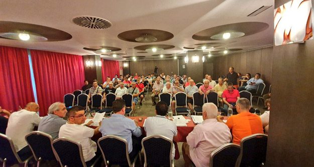 Una imagen de la asamblea del CF Talavera (Foto: @CFTalavera_).