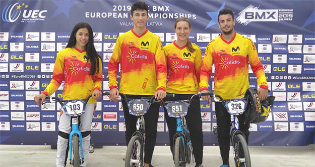 talaveranos en el Campeonato de Europa de BMX