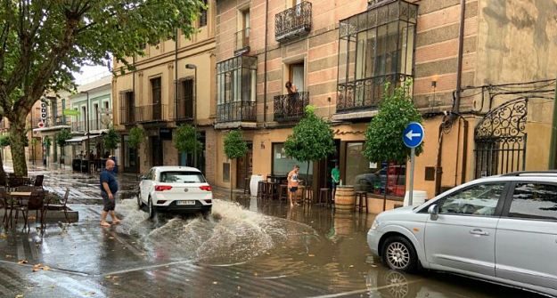 Efectos de las lluvias en Talavera.