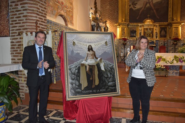 Adeva y Tita García en la presentación del cartel de Semana Santa.